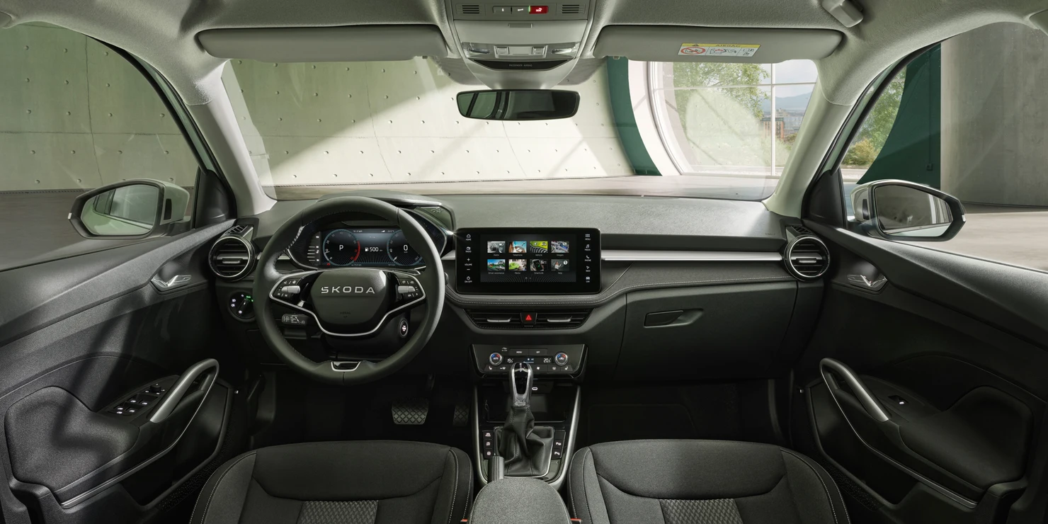 Design Copper de l'intérieur de la Škoda Fabia