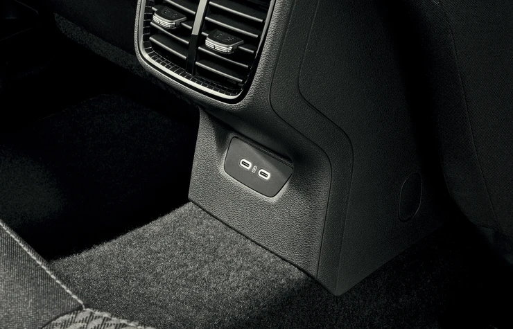 Ports USB-C de la Škoda Fabia