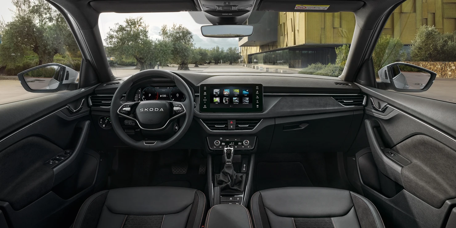 Intérieur connecté du Škoda Kamiq